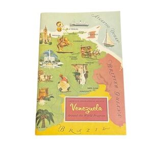 VTG 1959 Venezuela American Geographical Society Around the World Program Book